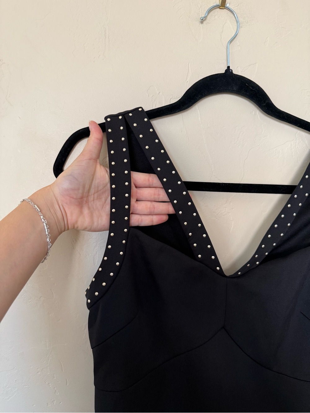 GUESS Los Angeles Studded Bodycon Mini Dress | Size - Picture 5 of 9